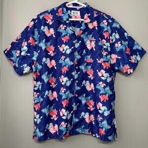 Uzzi Amphibious Gear Fish Shirt Mens Size XXL Button Up Vacation Hawaiian Beach